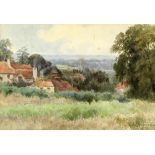 G. M. de L'Aubiniere (British, 1860-1920), view of Hampstead Heath, signed and dated 1878,