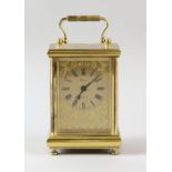 20th Century carriage clock by Weiss 16 cm