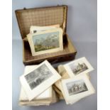Collection of book plates, prints engravings and postcards, ( mostly sorted by location ).