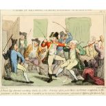 A collection of early 19th century Political Caricatures and hand coloured engravings, including The