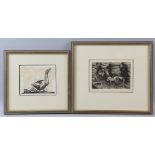 George Elmslie Owen (1899-1964) Fish, lithograph, 9/20, 26cm x 31cm, Kenneth H. Oliver, From Gretton