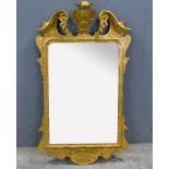 19th Century gilt gesso wall mirror - 110 x 62 cm