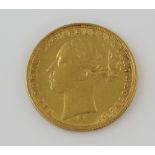 Victorian gold sovereign 1878.