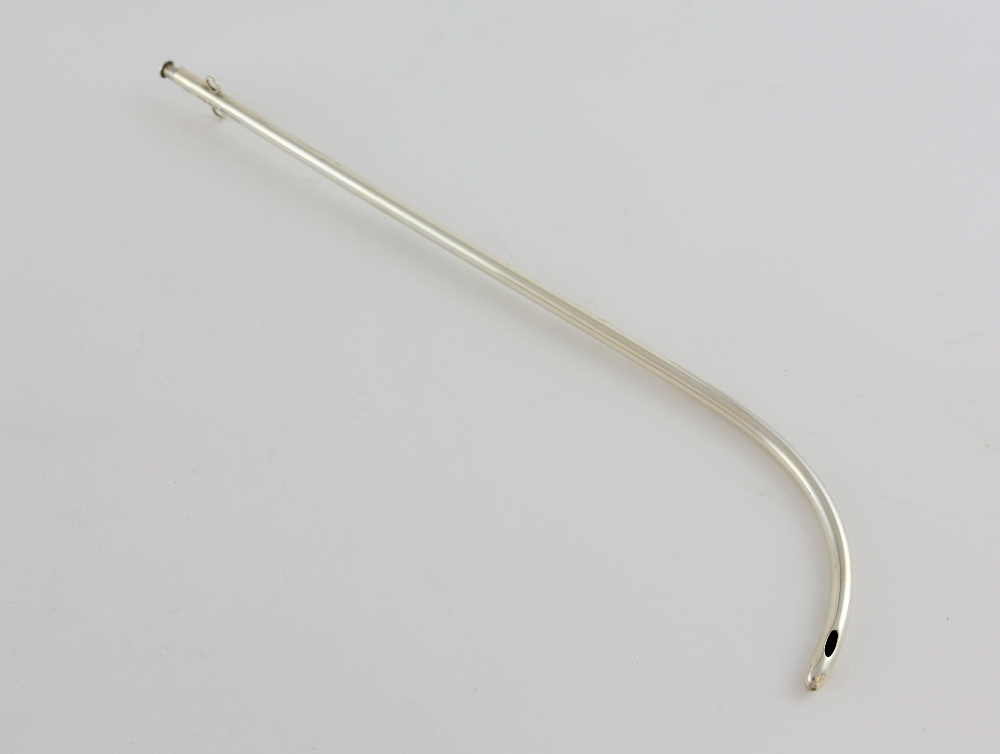 Victorian silver catheter, size 8, maker's mark 'GC', London, 1864,. - Image 2 of 4