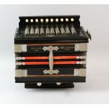 Early 20th century German Accordion by Regal Melodeon width 24cm .