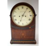 19th century Scottish double fusee mantel clock by Gill & John, Aberdeen 43cm high