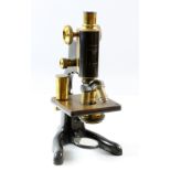 Early 20th Century microscope by W Watson and Son, London, Service No.24683, 30cm