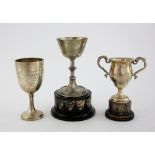 Three silver cups 1. Old Contemptibles Association Standard bearers challenge cup, dated July