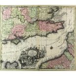 Mathieu Seuter 1678-1757, Map, La plus grande partiede la Manche qui contient les cotes d'Angleterre