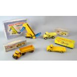 Dinky Toys 921, Articulated Lorry, boxed, 965 Euclid Rear Dump Truck, 964 Elevator Loader, 419