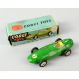 Corgi Toys 150 Vanwall F1 Grand Prix racing car No. 7, in original blue all card box