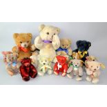 A collection of Steiff classic jointed and plush bears to include numbers 028595, 029073, 029561,