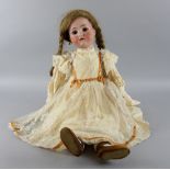 Simon and Halbig Kaimer and Reinhardt bisque headed doll, n76, sleeping eyes, open mouth with