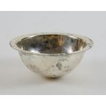 Brett Payne - silver rocking bowl, the plain bowl with mirror finish and everted rim, 958