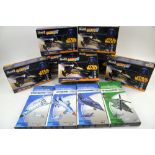 Seven Revell Star Wars 'Anakin's Jedi Starfighter' 06650 easykits and four aviation Constructa