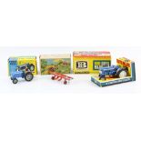 Britains Farm Series 9527 Ford Super Major 5000 diesel tractor, comprising blue and grey body with