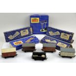 Collection of Hornby Dublo three rail items, including a 2224 2-8-0 8f Locomotive 48158 in British