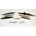 Approx 100 Model ships, 1-1200 and 1250 scale, various manufactures, 6 blue crates.