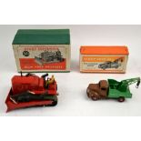 A Dinky Supertoys Blaw Knox Bulldozer No.561 and a Dinky Toys Breakdown Lorry 25x, both with