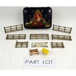 A quantity of painted animal, farming and military figurines and other models to include Meccano