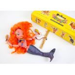 Pelham Puppets, a rare boxed Pelham puppet depicting a mermaid with hairbrush and mirror and felt