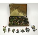 Early 20th century W Britains Garden set with boxed green house .