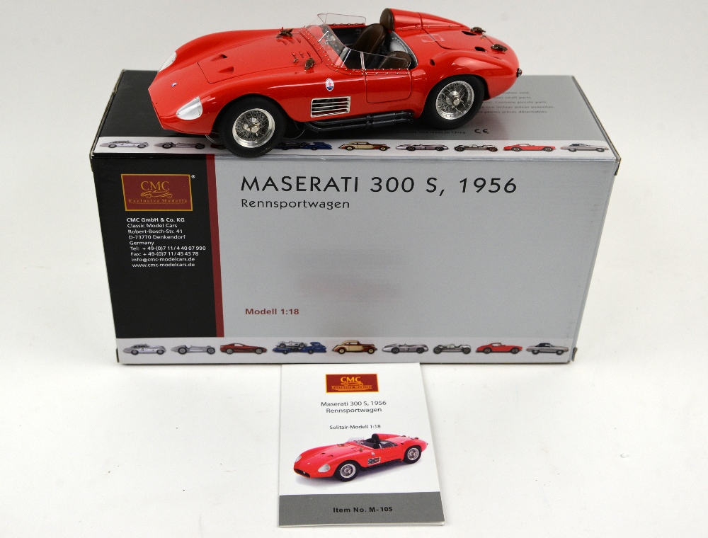 CMC 1956 Maserati 300 S Rennsportwagen 1:18 scale precision model (M-105), boxed.. - Image 3 of 3
