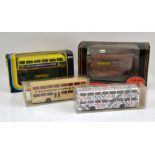 Collection of Die cast and other models of busses, Corgi, Dinky and others, most with boxes.