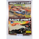 A Scalextric Rallye Sprint set C.807 and Mighty Metro racing set c.880 and a Tomy AFX Daredevil