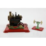 Mamod M.M.2. Stationary Steam Engine, boxed. Box worn and tatty, some separation of flaps. Tape