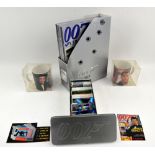 James Bond - 27 x Spy Files magazines & collectors cards in tin, 5 James Bond 007 Corgi cars & 2