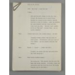 The Wind in the Willows (1980's TV Series) original script from the 1983 Cosgrove Hall Stop Motion