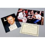 Only Fools and Horses - Comedy TV Series: two signed photographs of John Challis (with