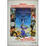 Sinbad and the Eye of the Tiger (1977) US One Sheet film poster, Special Visual Effects by Ray