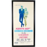 James Bond Dr. No - Italian Locandina, signed print by Sean Connery & Ursula Andress, Spanish poster