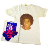 Jackson 5ive - Original programme from the 1970's with T-Shirt featuring Michael Jackson on front (