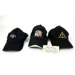 Harry Potter - Three embroidered Crew caps, Chamber of Secrets Crew with Happy Holidays label, HP7