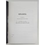 King Kong (1996) A copy of the script, first draft, by Peter Jackson and Fran Walsh, 107 pages,