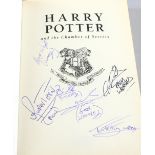 Harry Potter and the Chamber of Secrets - Paperback book, signed to inside page by cast including