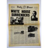 Superman II (1980) Daily Planet 'White House Surrenders' Newspaper. Street vendors sold these