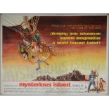 Mysterious Island (1961) British Quad film poster, visual effects by Ray Harryhausen, folded, 30 x