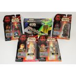 Star Wars - Approx 40 boxed Hasbro / Kenner figures from the 1990's including Yoda, Stap, Luke