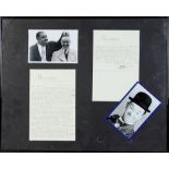 Stan Laurel (1890-1965) English Comic Actor - Hand signed letter on headed paper (two pages) from