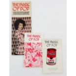 Fabric Of Pop - Original VIP Invitation & 2 flyers for the 1974 V&A Exhibition, this a celebration