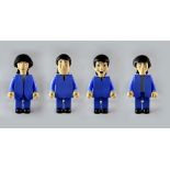 The Beatles 'Can't Buy Me Love' Kubrick Medicom boxed figures from 2008. Each individually boxed