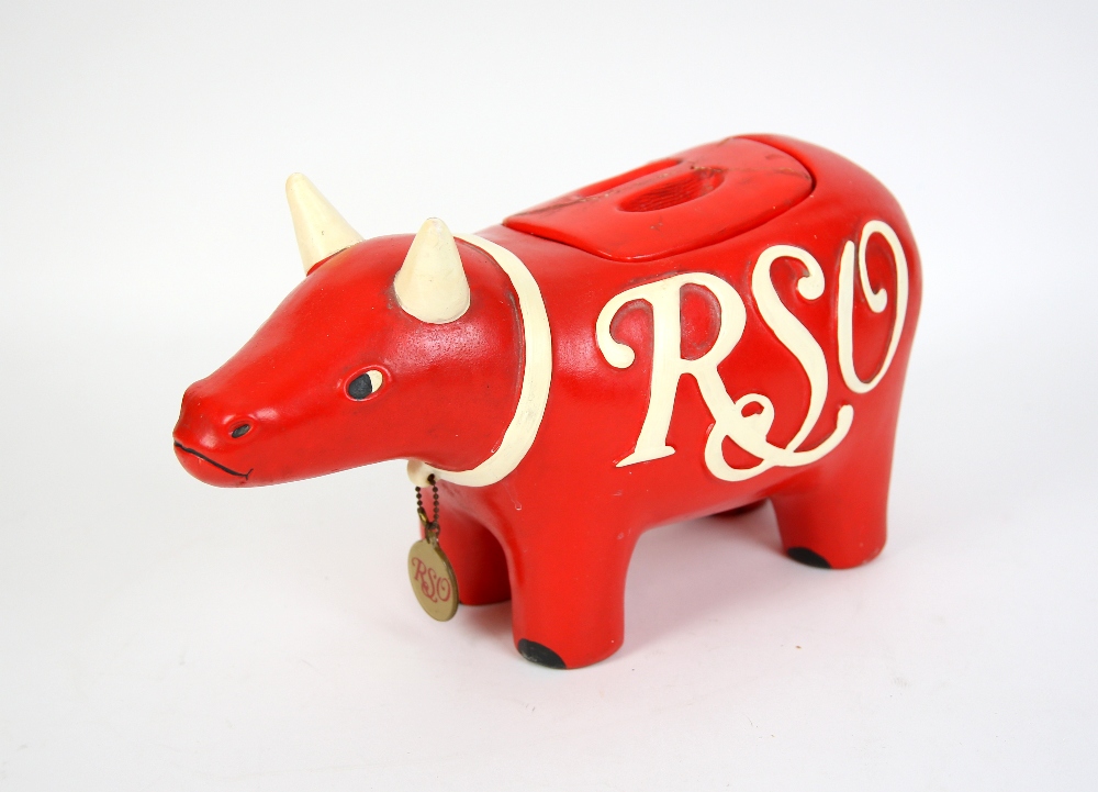 RSO - Robert Stigwood original cookie jar from the 1978, 8 inches high