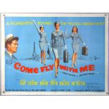 Come Fly With Me (1963) British Quad film poster, linen backed, 30 x 40 inches.