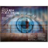 Requiem For A Dream (2000) British Quad film poster, Darren Aronofsky film starring Ellen