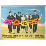 Out of The Clouds (1955) British Quad film poster, Ealing Studios, linen backed, 30 x 50 inches.