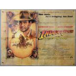 27 British Quad film posters including Indiana Jones and the Last Crusade, Who Framed Roger